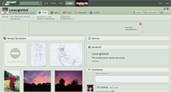 Desktop Screenshot of lonelightwolf.deviantart.com