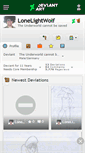 Mobile Screenshot of lonelightwolf.deviantart.com