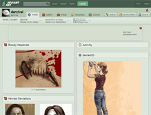 Tablet Screenshot of darcival.deviantart.com