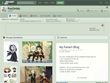 Tablet Screenshot of foxchristy.deviantart.com