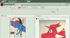 Desktop Screenshot of dimensiondragonfire.deviantart.com
