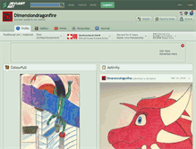 Tablet Screenshot of dimensiondragonfire.deviantart.com