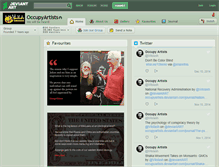 Tablet Screenshot of occupyartists.deviantart.com