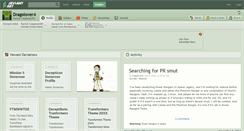 Desktop Screenshot of dragolover4.deviantart.com
