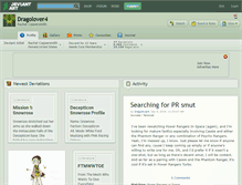 Tablet Screenshot of dragolover4.deviantart.com