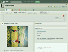 Tablet Screenshot of miamojolene.deviantart.com