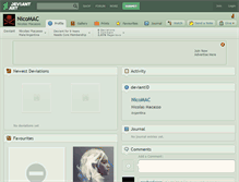 Tablet Screenshot of nicomac.deviantart.com