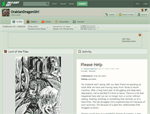 Tablet Screenshot of orakiandragongirl.deviantart.com