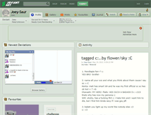 Tablet Screenshot of joey-saur.deviantart.com