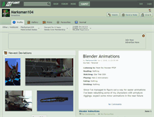 Tablet Screenshot of marksman104.deviantart.com