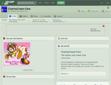 Tablet Screenshot of charmycream-fans.deviantart.com