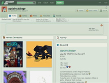 Tablet Screenshot of captaincabbage.deviantart.com