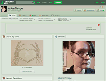 Tablet Screenshot of msannthrope.deviantart.com