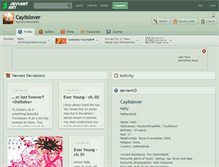 Tablet Screenshot of caylislover.deviantart.com
