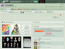 Tablet Screenshot of echosong434.deviantart.com