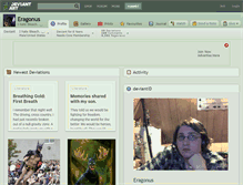 Tablet Screenshot of eragonus.deviantart.com