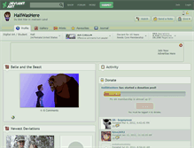 Tablet Screenshot of haliwashere.deviantart.com