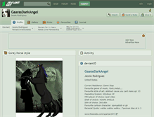 Tablet Screenshot of gaarasdarkangel.deviantart.com