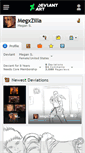 Mobile Screenshot of megxzilla.deviantart.com