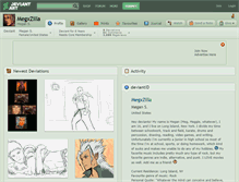 Tablet Screenshot of megxzilla.deviantart.com