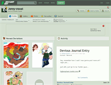 Tablet Screenshot of jonny-cravat.deviantart.com