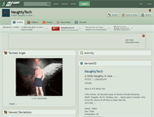 Tablet Screenshot of naughtytech.deviantart.com