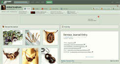 Desktop Screenshot of ambersculpture.deviantart.com