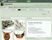 Tablet Screenshot of ambersculpture.deviantart.com