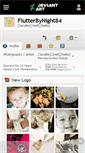 Mobile Screenshot of flutterbynight84.deviantart.com