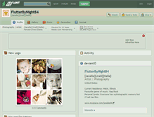 Tablet Screenshot of flutterbynight84.deviantart.com