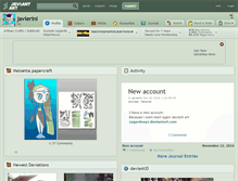 Tablet Screenshot of javierini.deviantart.com