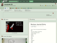 Tablet Screenshot of crazydude159.deviantart.com
