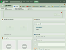 Tablet Screenshot of mahanoor.deviantart.com