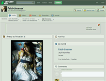 Tablet Screenshot of fatal-dreamer.deviantart.com