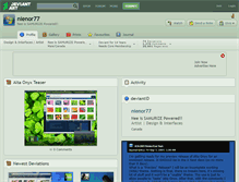 Tablet Screenshot of nienor77.deviantart.com