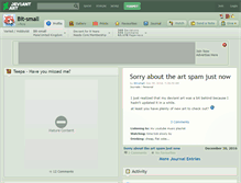 Tablet Screenshot of bit-small.deviantart.com
