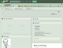 Tablet Screenshot of lukeherr.deviantart.com