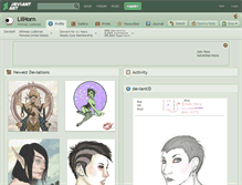 Tablet Screenshot of lilhorn.deviantart.com