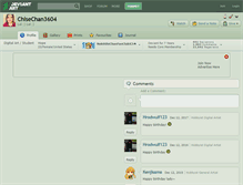 Tablet Screenshot of chisechan3604.deviantart.com