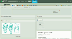 Desktop Screenshot of angelsound.deviantart.com