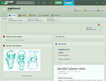 Tablet Screenshot of angelsound.deviantart.com