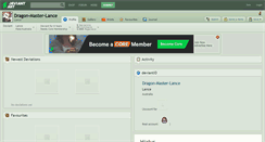 Desktop Screenshot of dragon-master-lance.deviantart.com