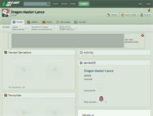 Tablet Screenshot of dragon-master-lance.deviantart.com