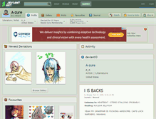 Tablet Screenshot of a-zure.deviantart.com