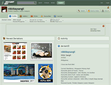 Tablet Screenshot of nikkikaysangil.deviantart.com