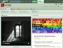 Tablet Screenshot of moosebag.deviantart.com