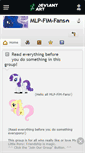 Mobile Screenshot of mlp-fim-fans.deviantart.com