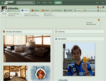 Tablet Screenshot of mitsuoika.deviantart.com