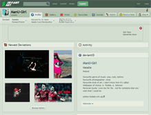 Tablet Screenshot of manu-girl.deviantart.com
