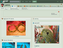 Tablet Screenshot of lupinne.deviantart.com